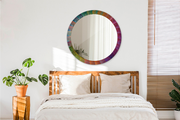 Kulaté zrcadlo s potiskem Hypnotická spirála