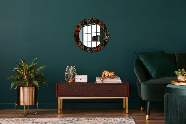 Kulaté zrcadlo s potiskem Grunge Abstract vzorec