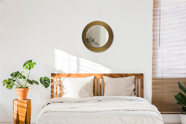 Kulaté zrcadlo rám s potiskem Řecký ozdoba