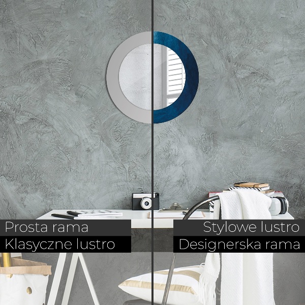 Kulaté zrcadlo rám s potiskem Abstraktní umění