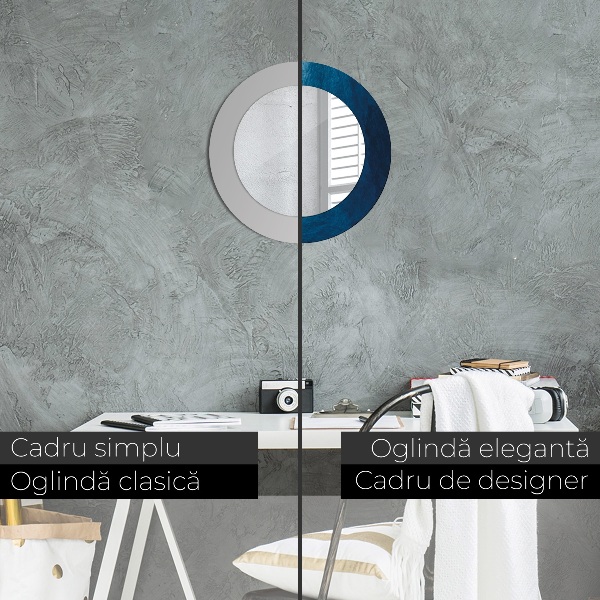 Kulaté zrcadlo rám s potiskem Abstraktní umění