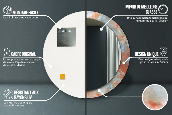 Kulaté zrcadlo s potiskem Onyx kuličky