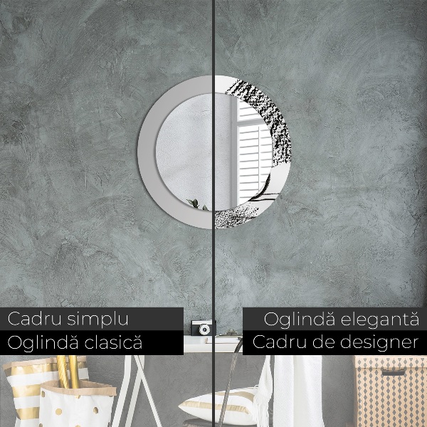 Kulaté dekorační zrcadlo Vzor graffiti