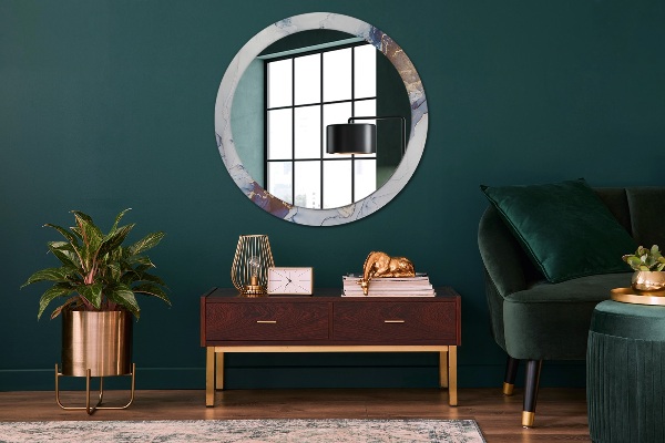 Kulaté dekorační zrcadlo Abstraktní tekuté umění