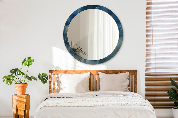 Kulaté dekorační zrcadlo Onyxový mramor