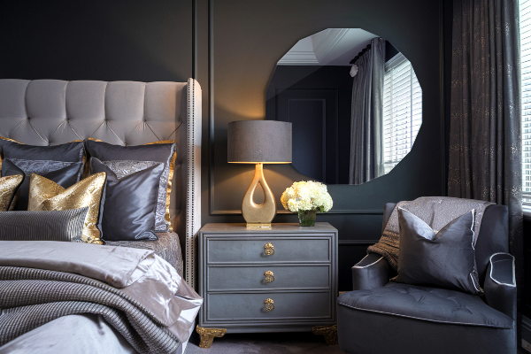 Zrcadlo ve tvaru mnohaúhelníku moderní doplněk 100x100 cm