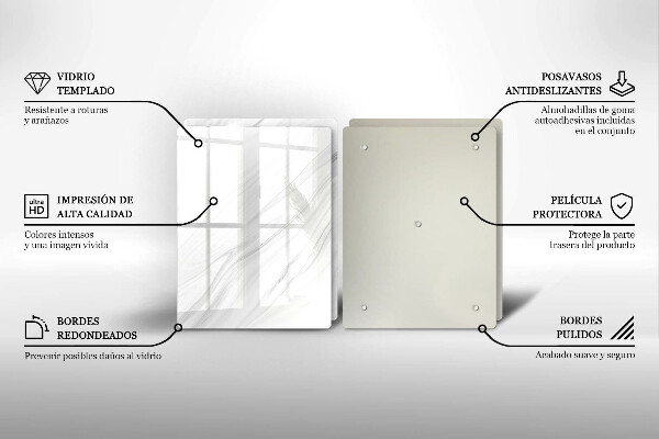 Sklo za varnou desku Jemný mramor