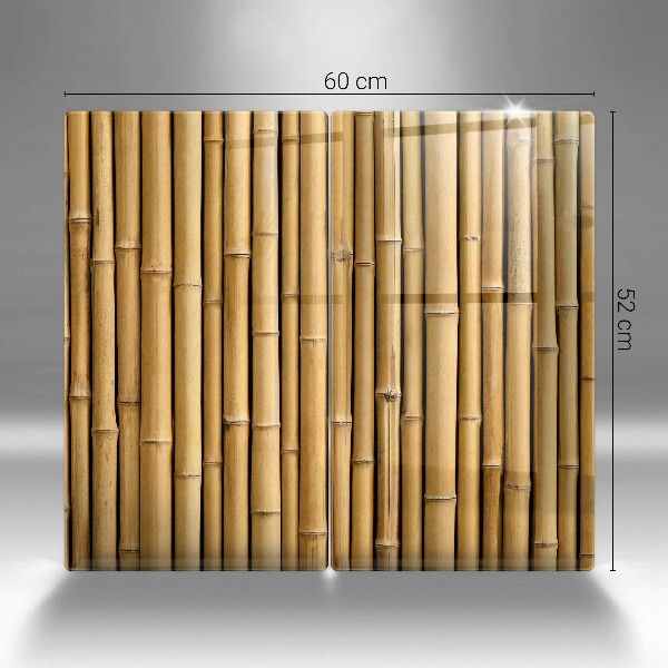 Skleněná deska za sporák Přírodní boho bambus