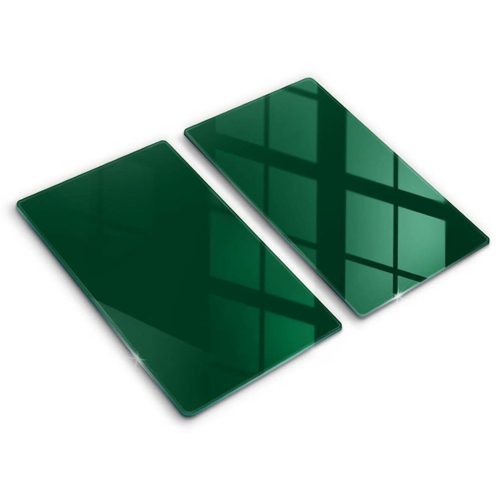 Skleněná deska za sporák Zelená barva