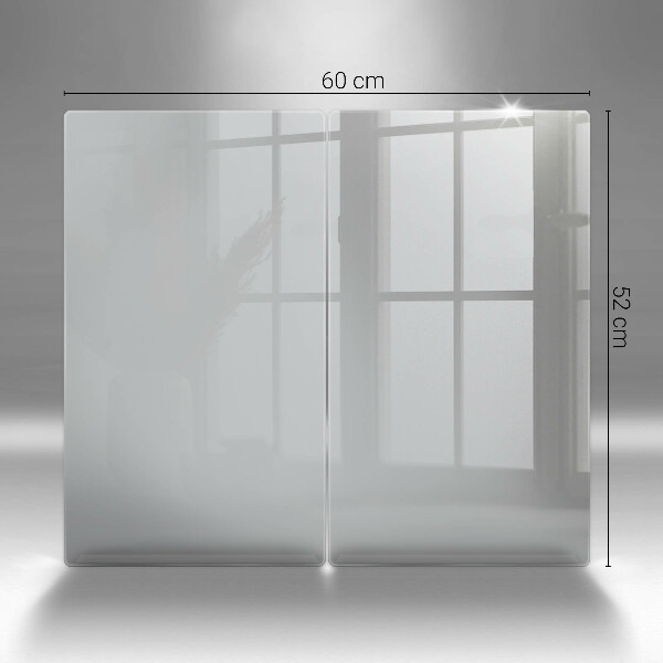 Skleněná deska za sporák Šedá barva