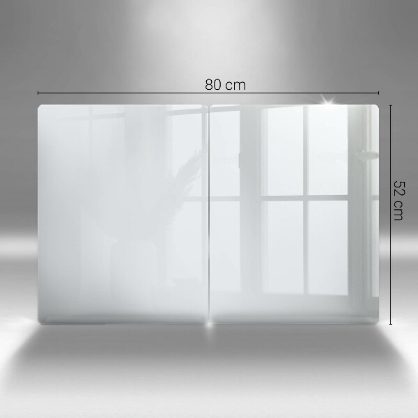 Skleněná deska za sporák Bílá barva