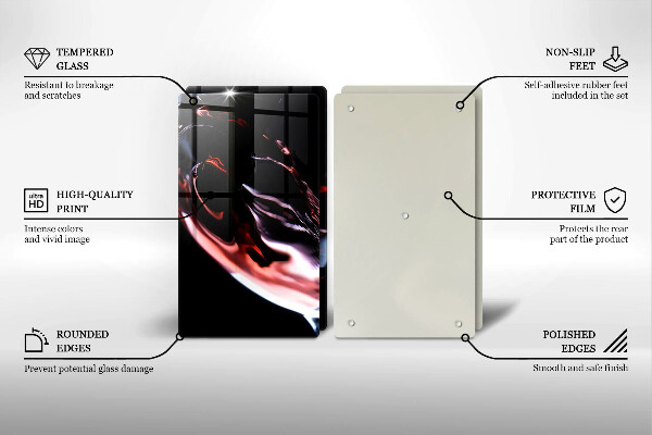 Skleněná deska za sporák Sklenka červeného vína