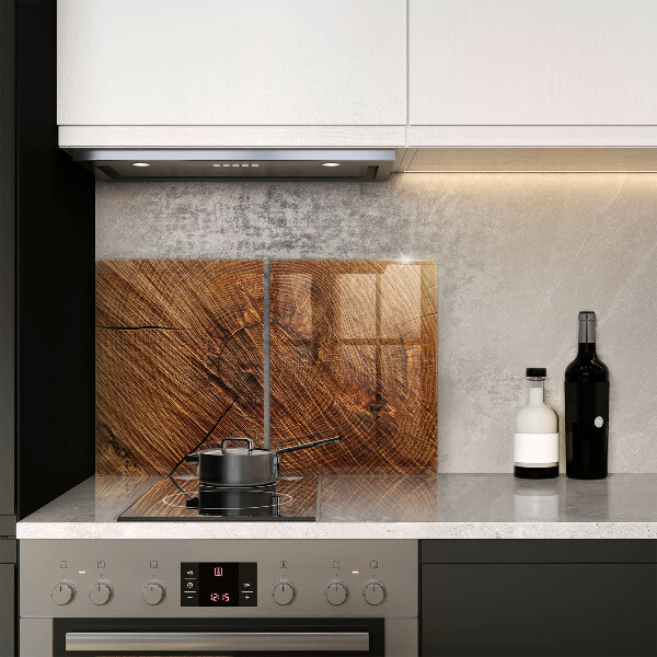 Skleněná deska za sporák Dřevěná konstrukce