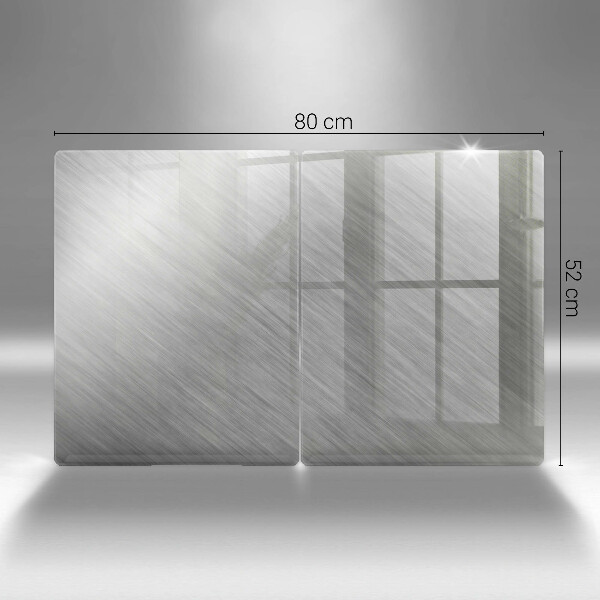 Skleněná deska za sporák Kovové textury pozadí