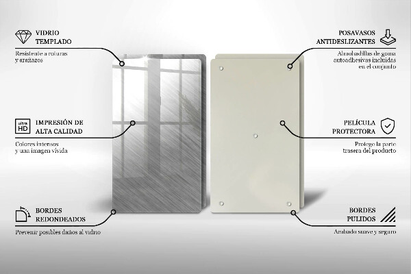 Skleněná deska za sporák Kovové textury pozadí