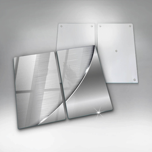 Skleněná deska za sporák Kovové tvary