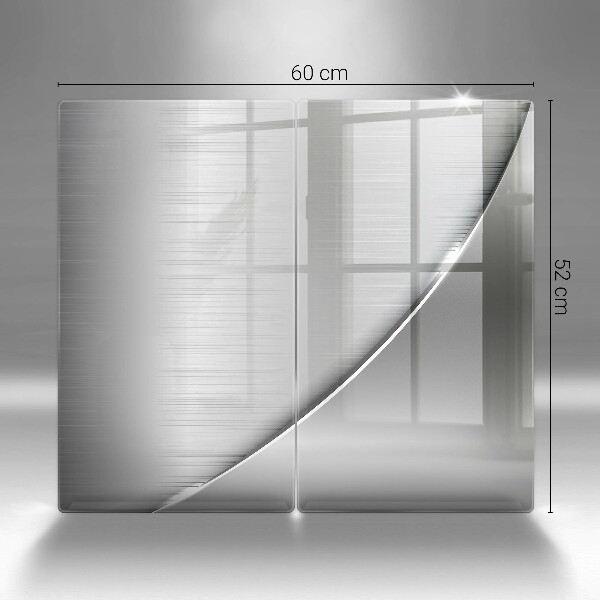 Skleněná deska za sporák Kovové tvary