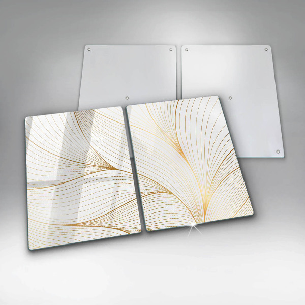 Skleněná deska za sporák Moderní čáry vzor