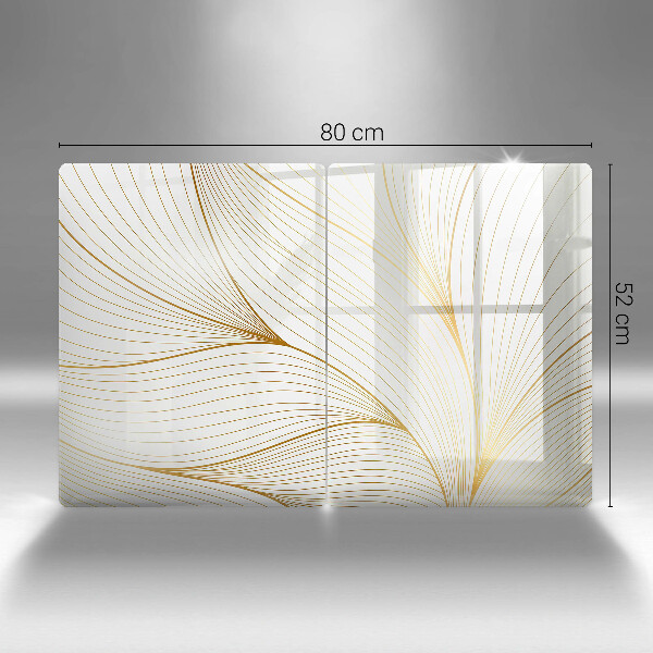 Skleněná deska za sporák Moderní čáry vzor