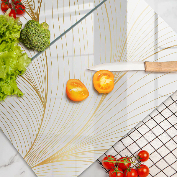 Skleněná deska za sporák Moderní čáry vzor