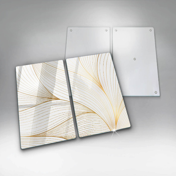 Skleněná deska za sporák Moderní čáry vzor