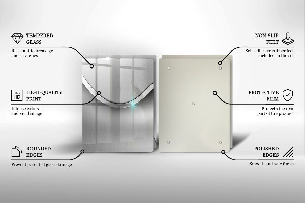 Sklo za varnou desku Kovová abstrakce