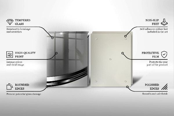 Sklo za varnou desku Kovová abstrakce