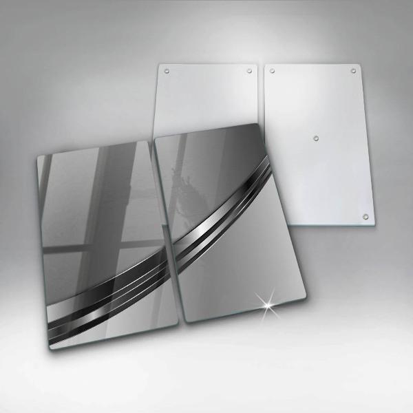 Sklo za varnou desku Kovová abstrakce
