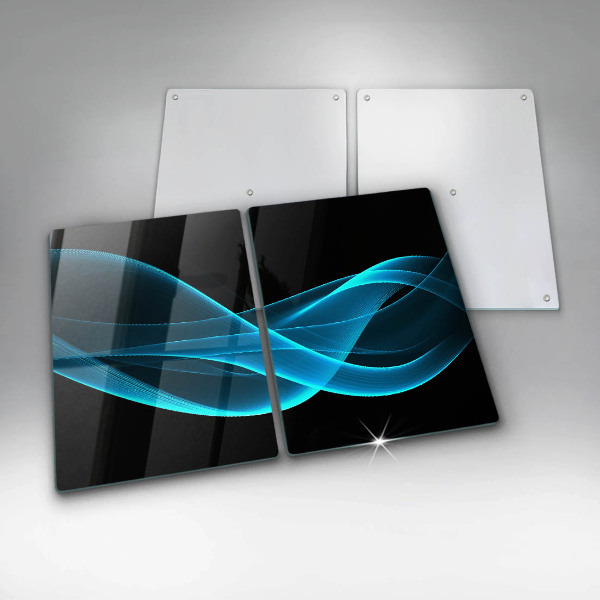 Sklo za varnou desku Modrá abstrakce