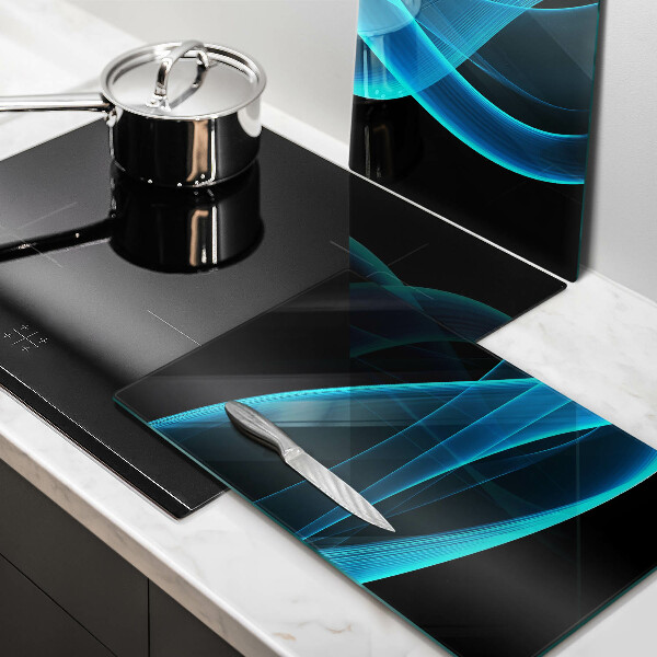 Sklo za varnou desku Modrá abstrakce