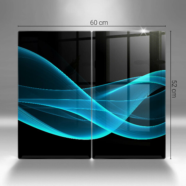 Sklo za varnou desku Modrá abstrakce