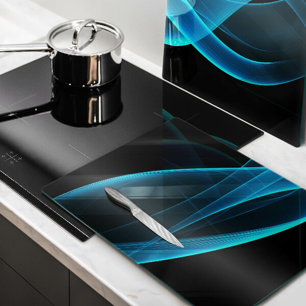 Sklo za varnou desku Modrá abstrakce