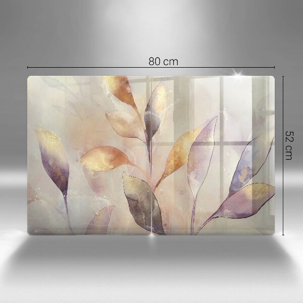 Sklo za varnou desku Malované boho listy