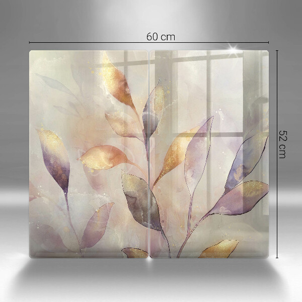 Sklo za varnou desku Malované boho listy