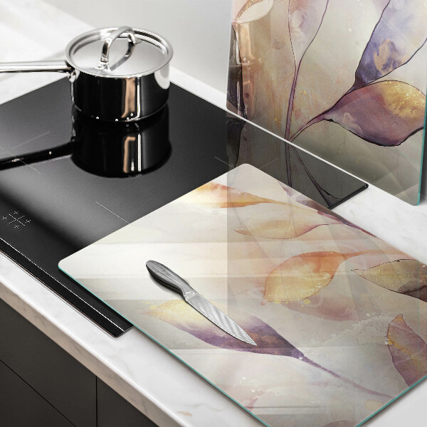 Sklo za varnou desku Malované boho listy