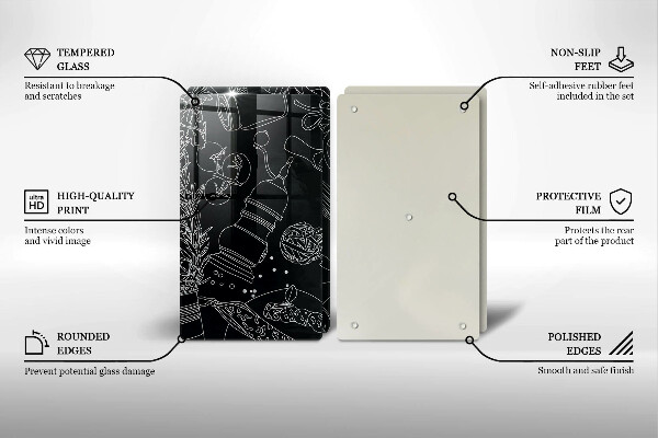 Skleněná deska za sporák Kuchyňské doplňky