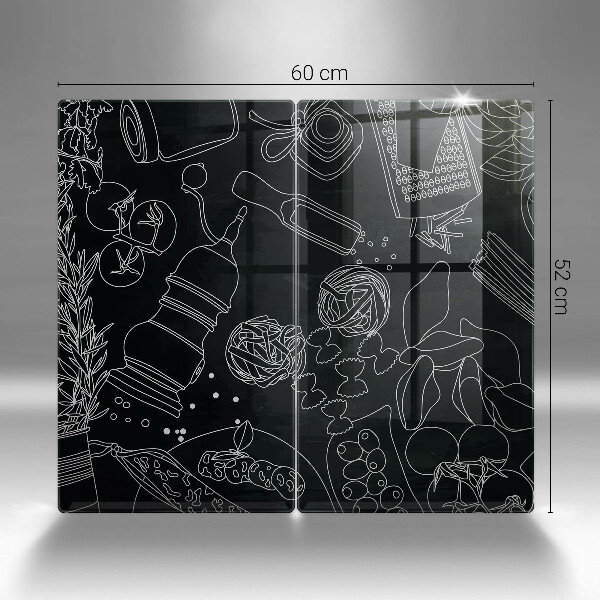 Skleněná deska za sporák Kuchyňské doplňky