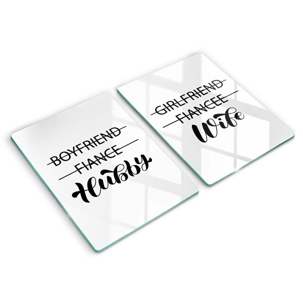 Sklo za varnou desku Nápis věta vzor