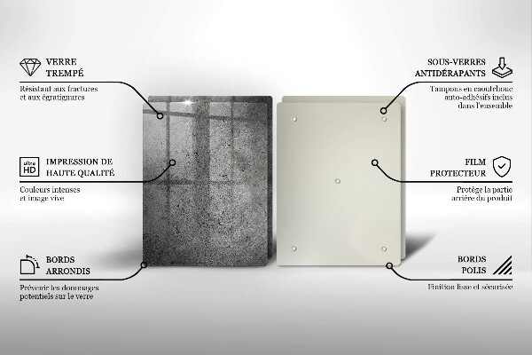 Sklo za varnou desku Textura betonového kamene