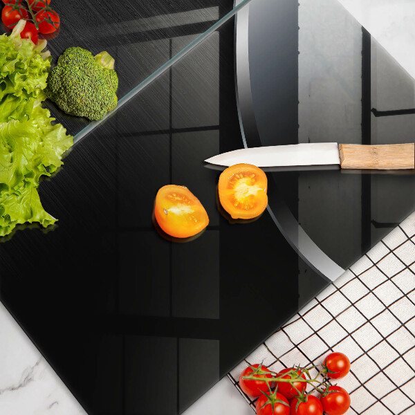 Skleněná deska za sporák Kovová abstrakce