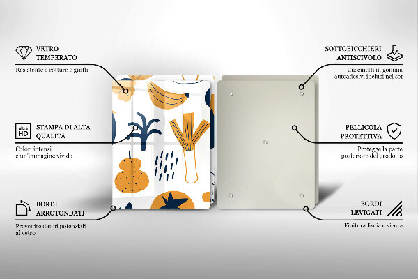 Skleněná deska za sporák Jídlo ilustrace