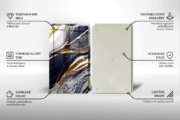 Deska za sporák Barevná abstrakce