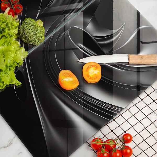 Deska za sporák Abstraktní černá hmota