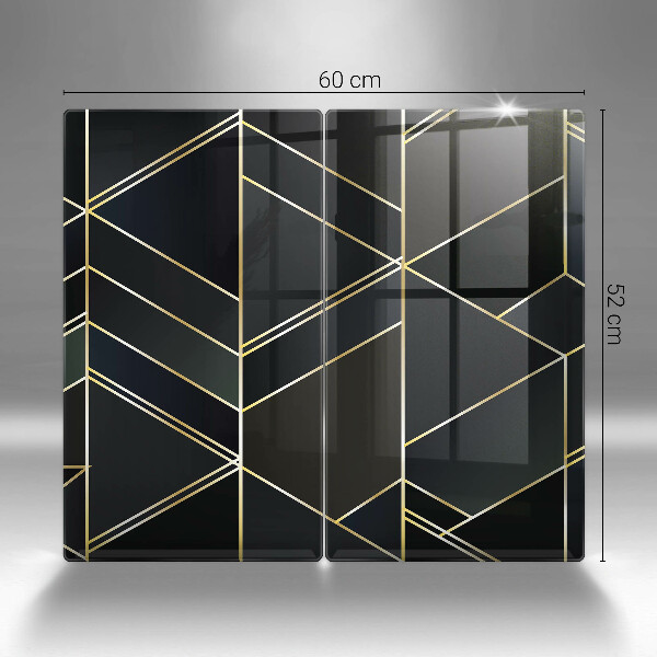 Skleněná deska za sporák Abstraktní trojúhelníky