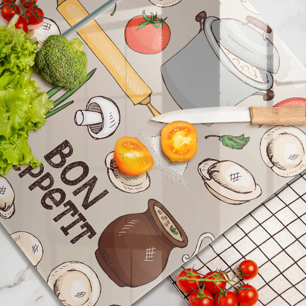 Skleněná deska za sporák Ilustrace kuchyně