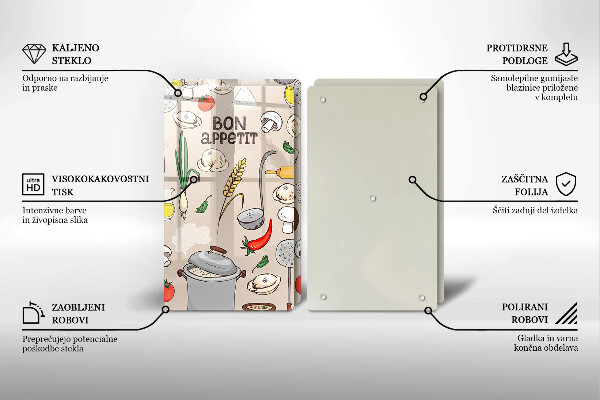 Skleněná deska za sporák Ilustrace kuchyně