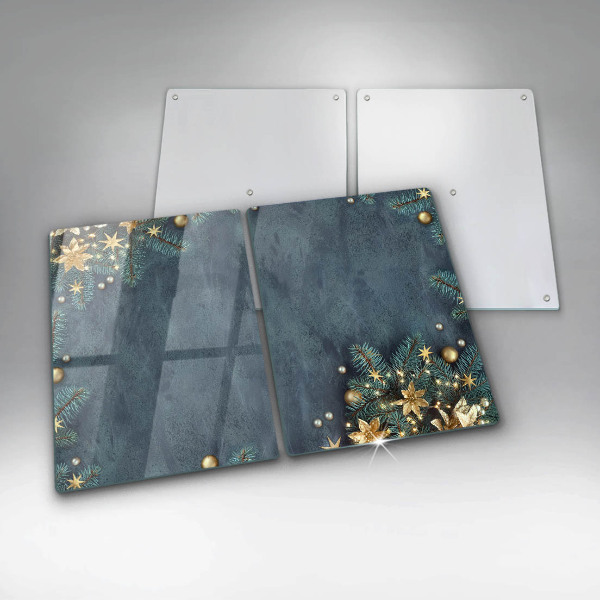 Skleněná deska za sporák Vánoční dekorace