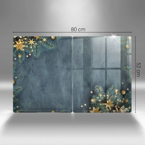 Skleněná deska za sporák Vánoční dekorace