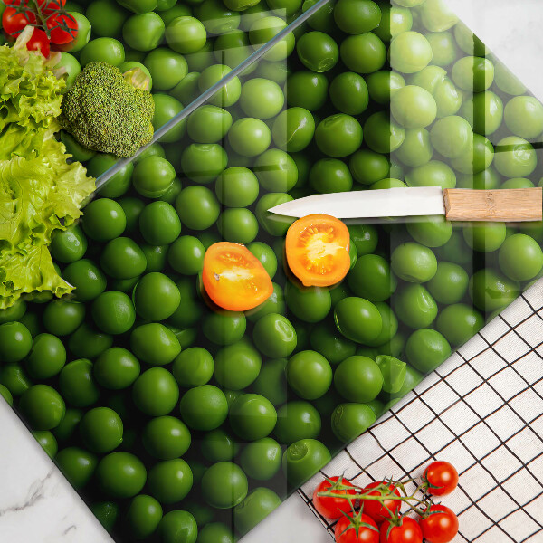 Skleněná deska za sporák Zelené fazole