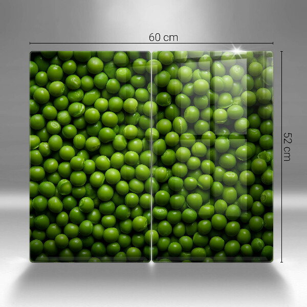 Skleněná deska za sporák Zelené fazole